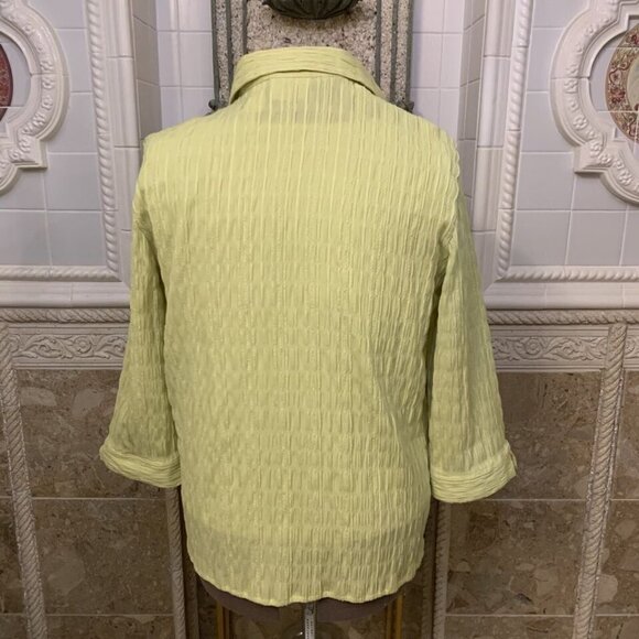 ALFRED DUNNER. Size 14. XL. Cotton/Poly/Rayon. Att Camisole. Button Up   B100 - Picture 5 of 6